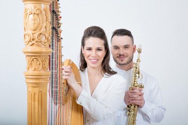 Jerusalem Duo - Hila Ofek, Harfe u. Andre Tsirlin, Saxofon